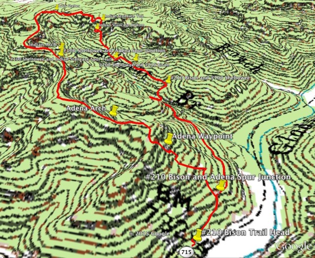 Indian Staircase with Adena