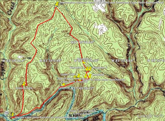 Eagle Point Buttress Trail Overview